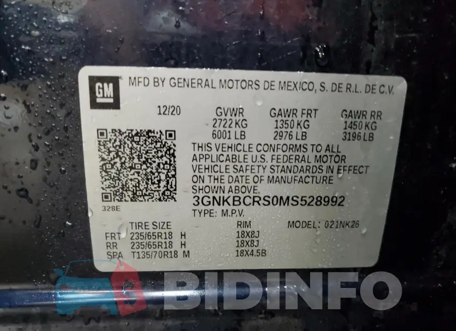 3GNKBCRS0MS528992 Photo# 14