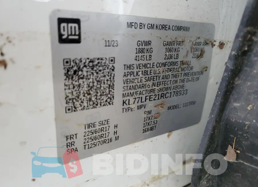 KL77LFE21RC178933 Photo# 14