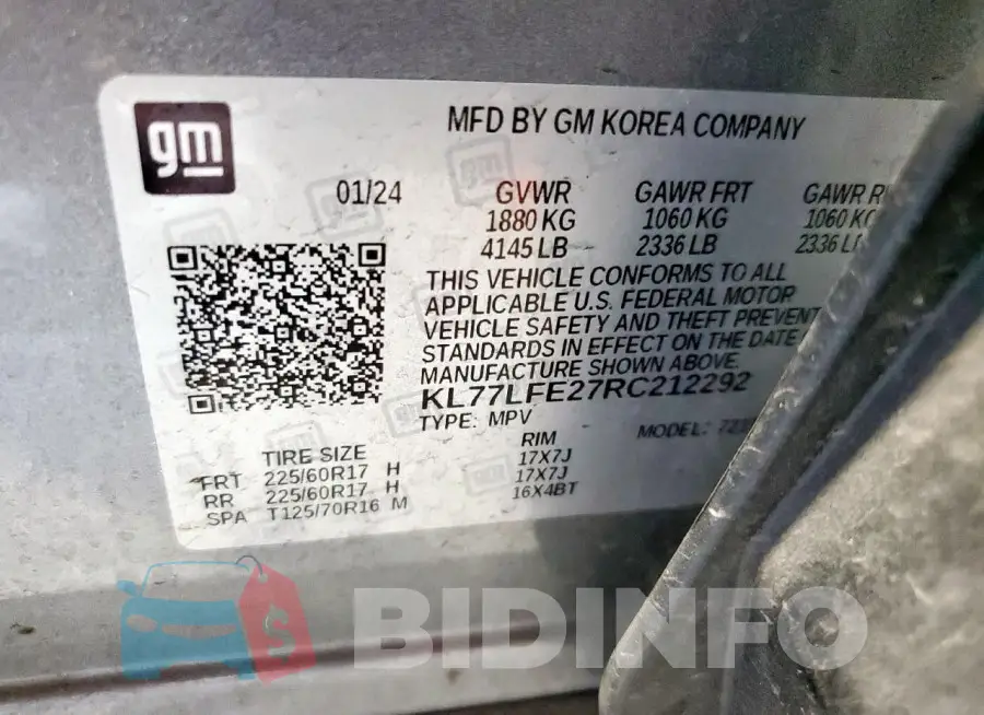 KL77LFE27RC212292 Photo# 13