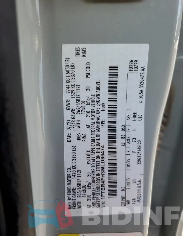 1FTER4FH3MLD66474 Photo# 12