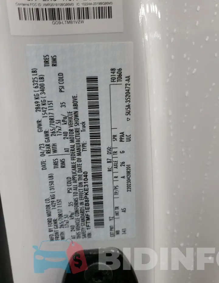 1FTMF1EB8PKE31040 Photo# 13