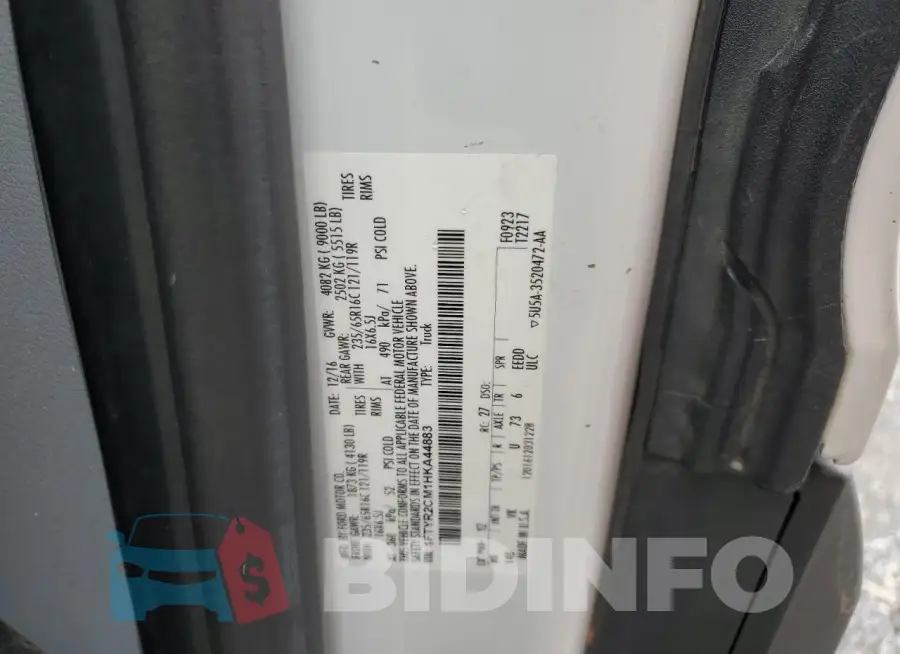 1FTYR2CM1HKA44883 Photo# 13