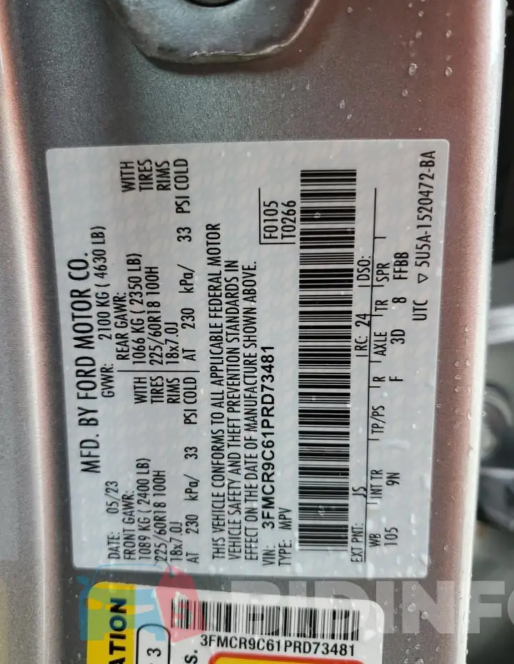 3FMCR9C61PRD73481 Photo# 13
