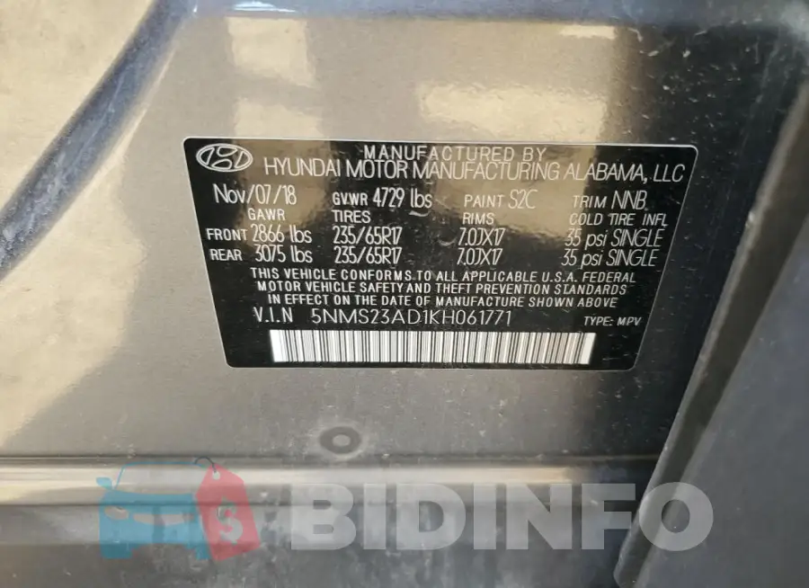 5NMS23AD1KH061771 Photo# 13