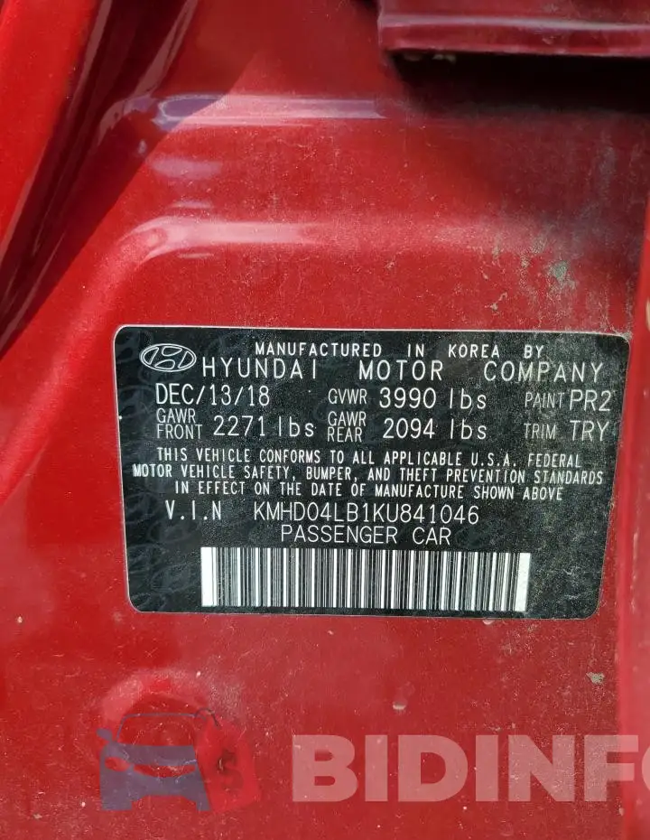 KMHD04LB1KU841046 Photo# 12