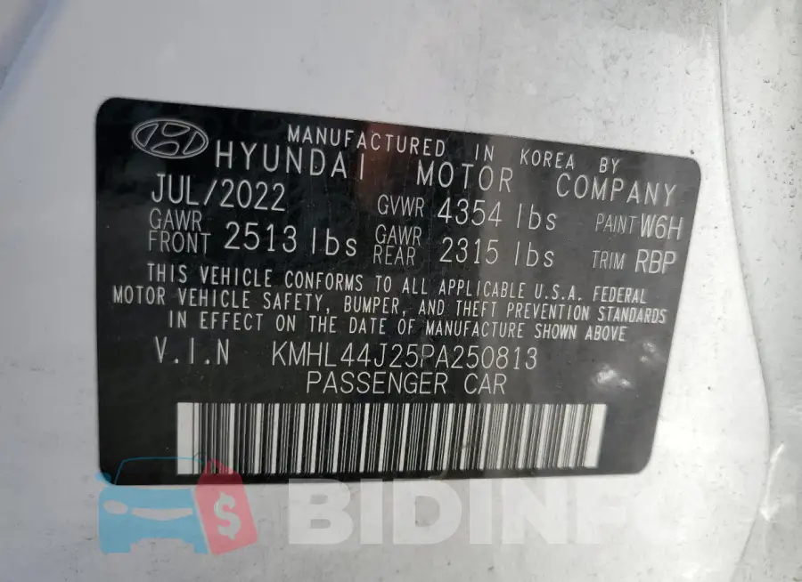 KMHL44J25PA250813 Photo# 12