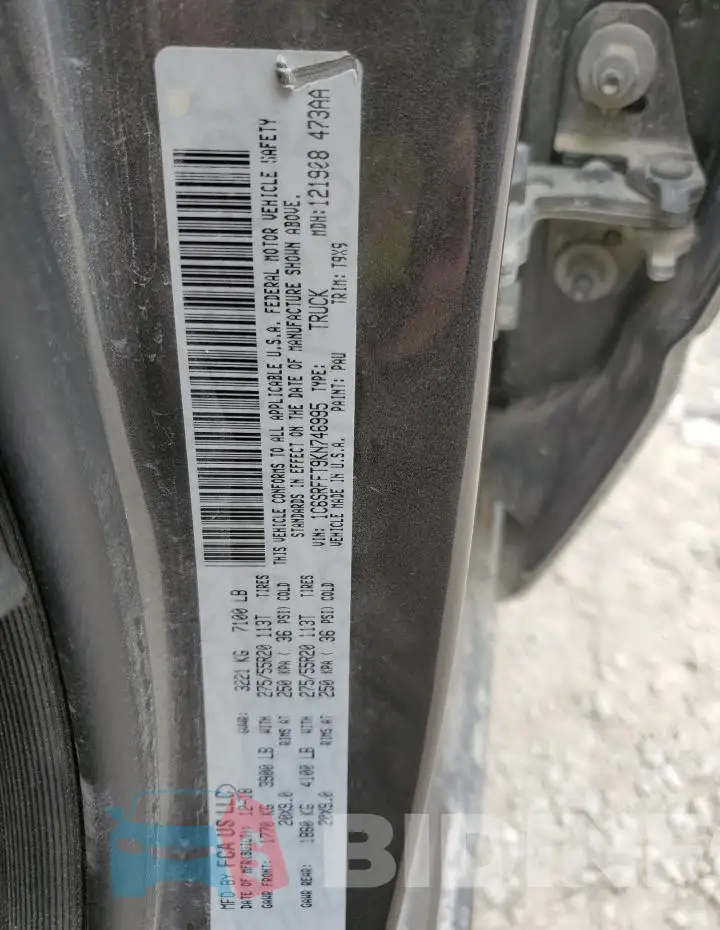 1C6SRFFT9KN746995 Photo# 12