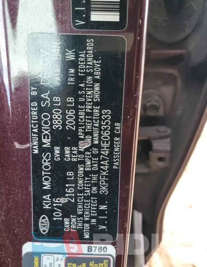 3KPFK4A74HE063533 Photo# 12