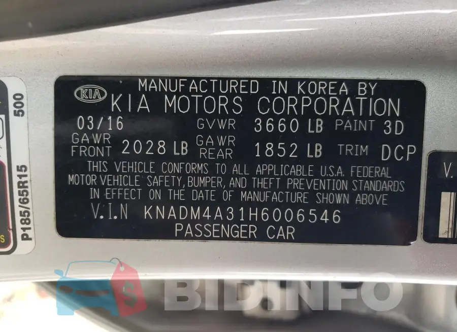 KNADM4A31H6006546 Photo# 12