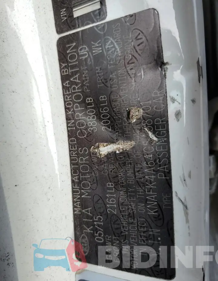 KNAFK4A64G5458701 Photo# 12