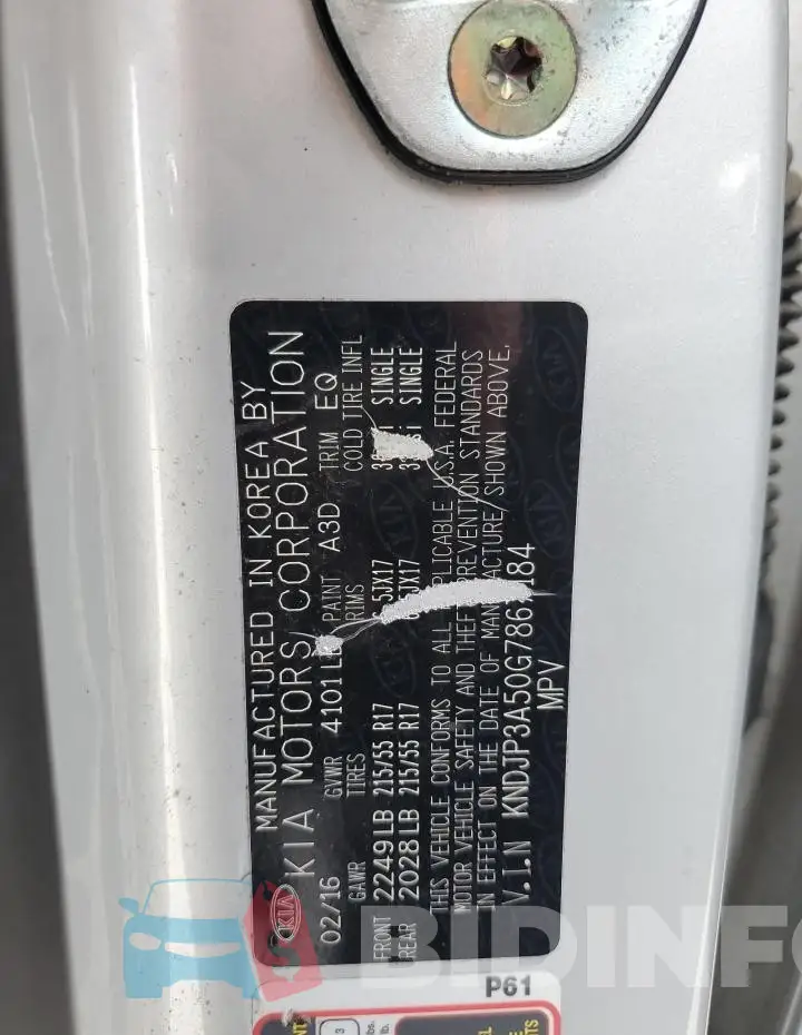 KNDJP3A50G7867184 Photo# 13