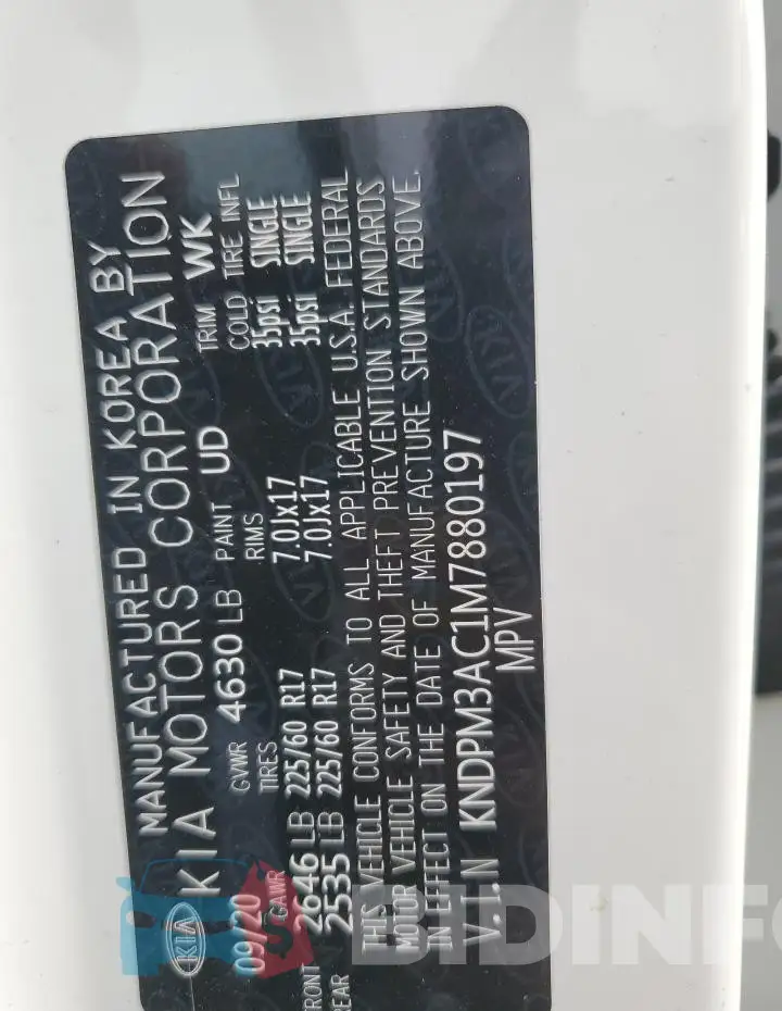 KNDPM3AC1M7880197 Photo# 13