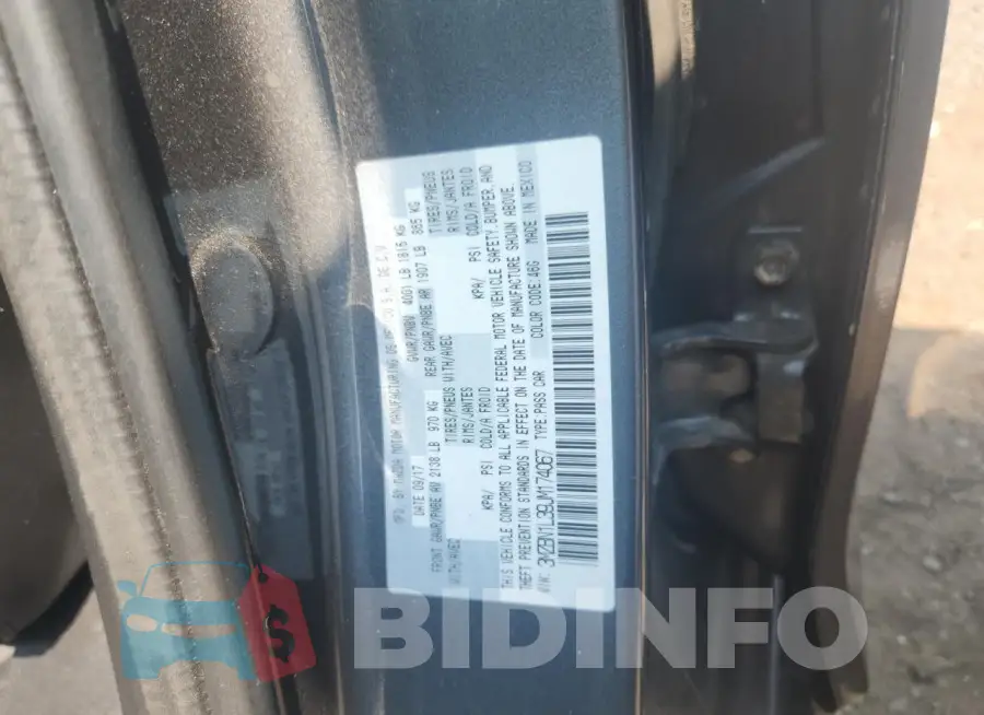 3MZBN1L39JM174067 Photo# 12
