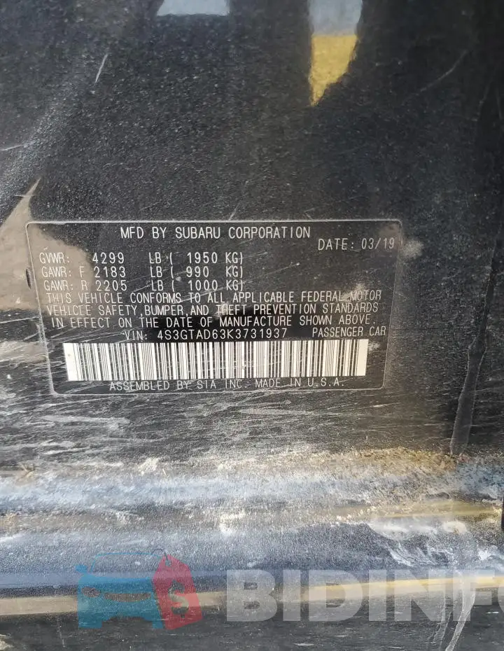 4S3GTAD63K3731937 Photo# 13