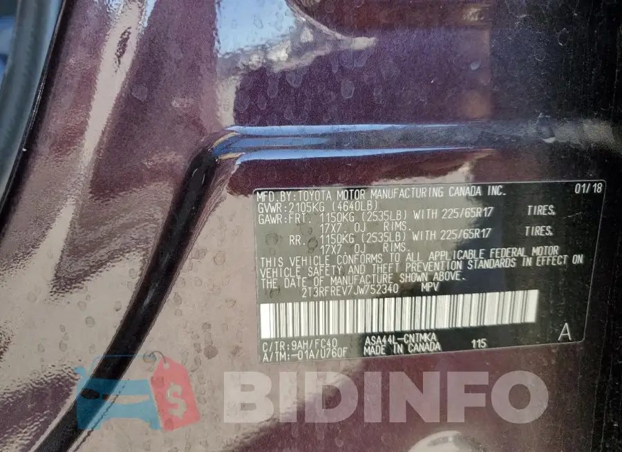 2T3RFREV7JW752340 Photo# 13