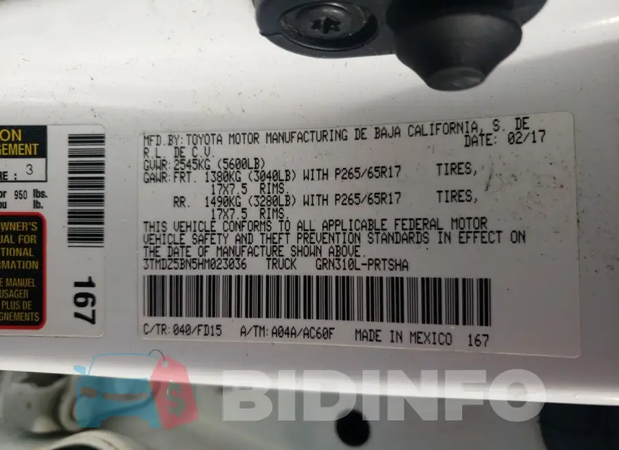 3TMDZ5BN5HM023036 Photo# 12