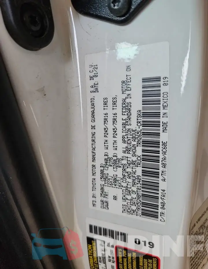3TYRX5GN8MT013409 Photo# 12