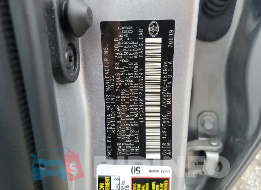 4T1C31AK1PU606741 Photo# 12