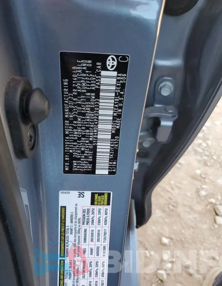 5YFB4MDE4PP020133 Photo# 12