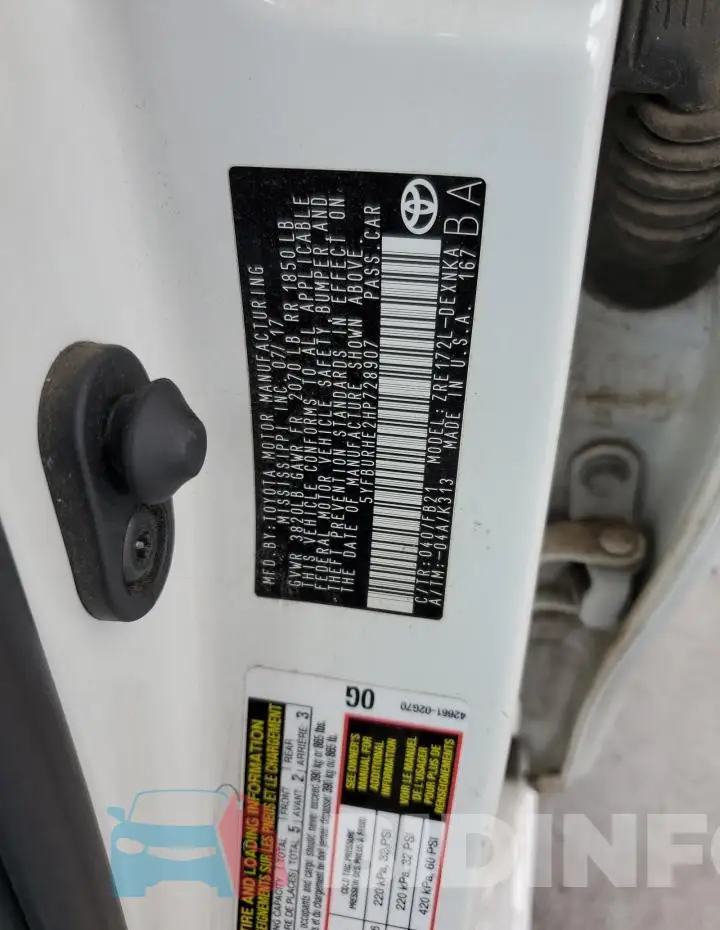 5YFBURHE2HP728907 Photo# 12