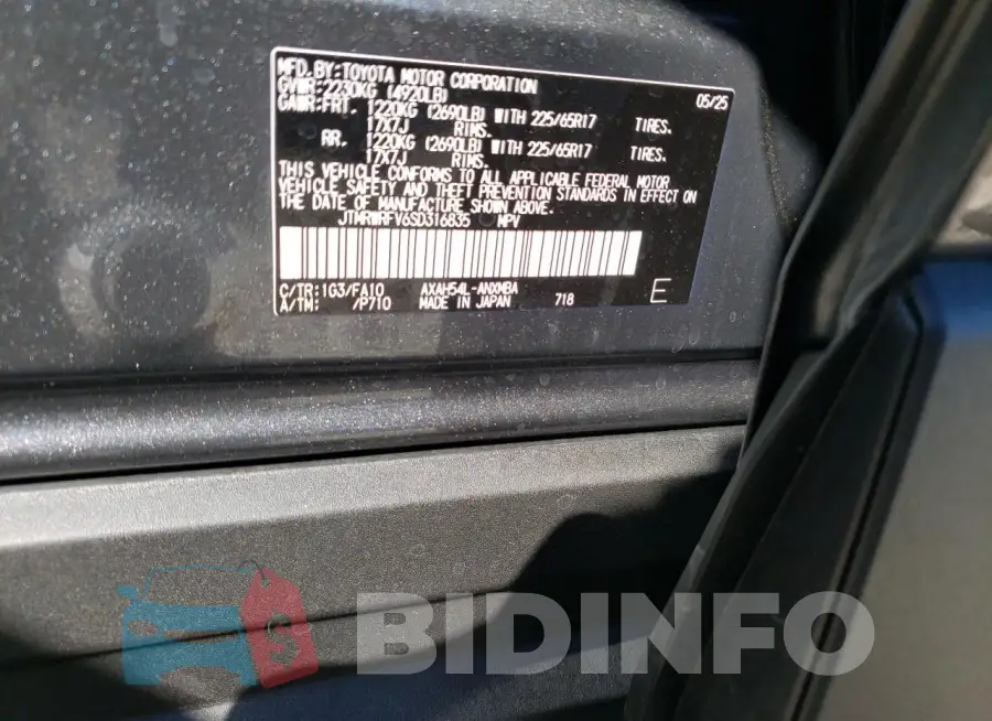 JTMRWRFV6SD316835 Photo# 14