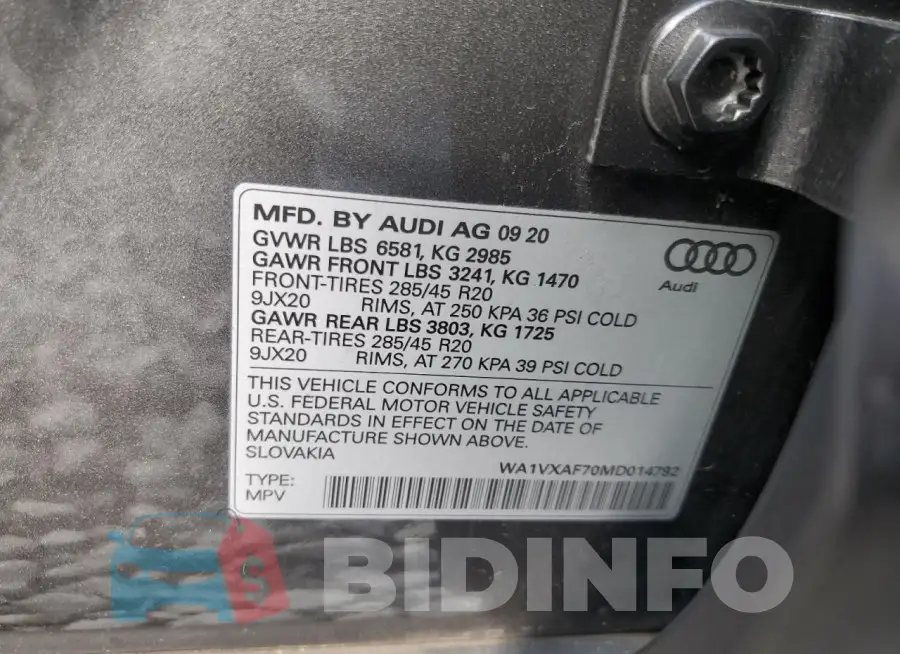 WA1VXAF70MD014792 Photo# 13