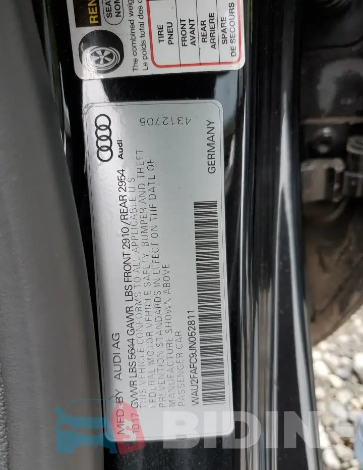 WAU2FAFC9JN052811 Photo# 12