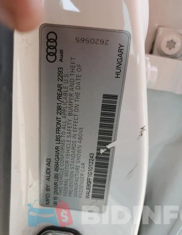 WAUE8GFF1G1012243 Photo# 13