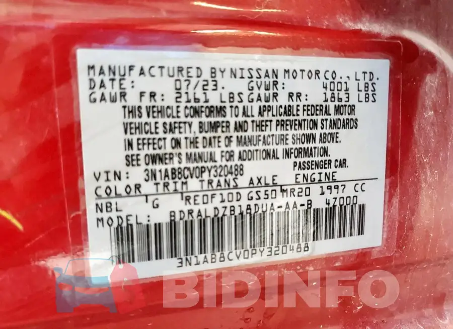 3N1AB8CV0PY320488 Photo# 12