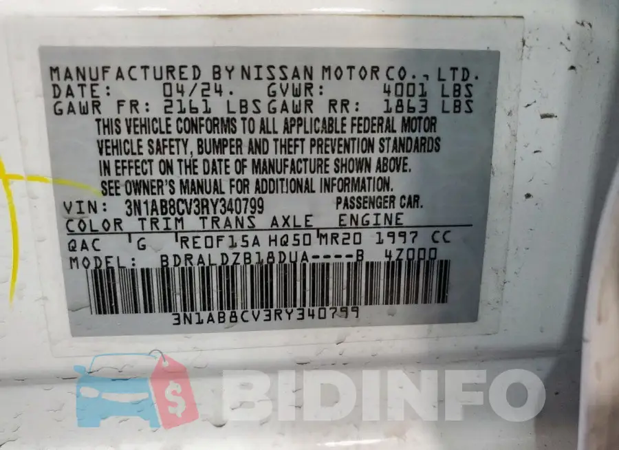3N1AB8CV3RY340799 Photo# 12