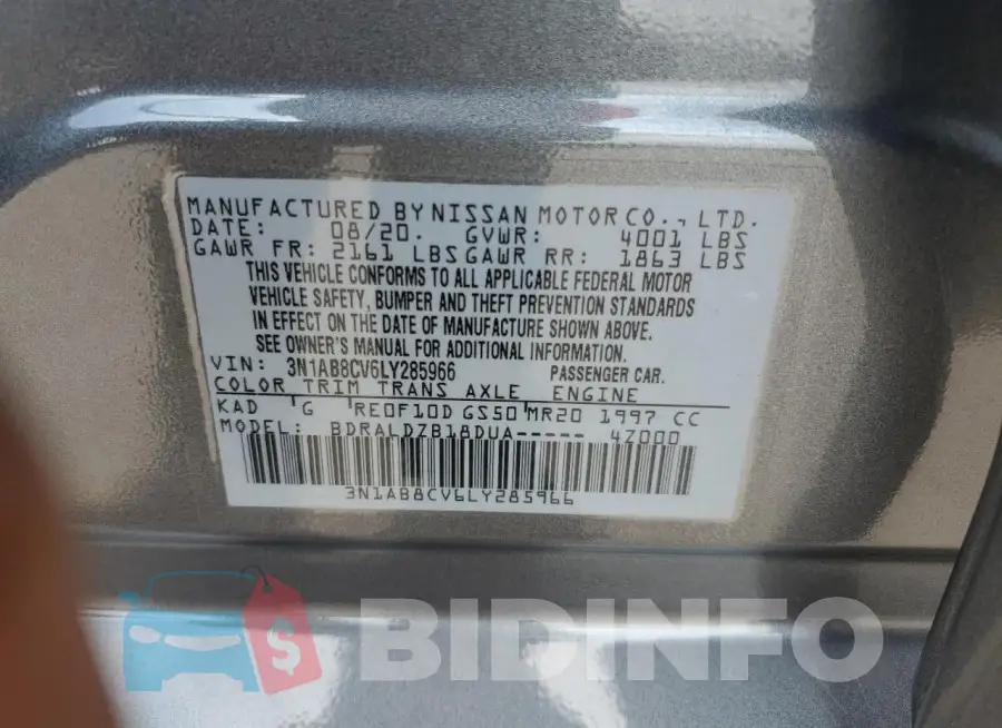 3N1AB8CV6LY285966 Photo# 12