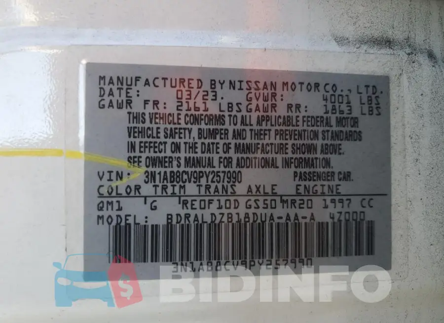 3N1AB8CV9PY257990 Photo# 12