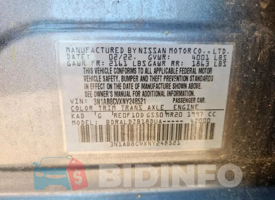 3N1AB8CVXNY248521 Photo# 12