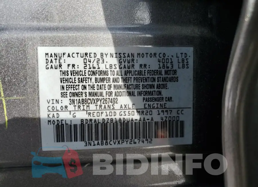 3N1AB8CVXPY267492 Photo# 12