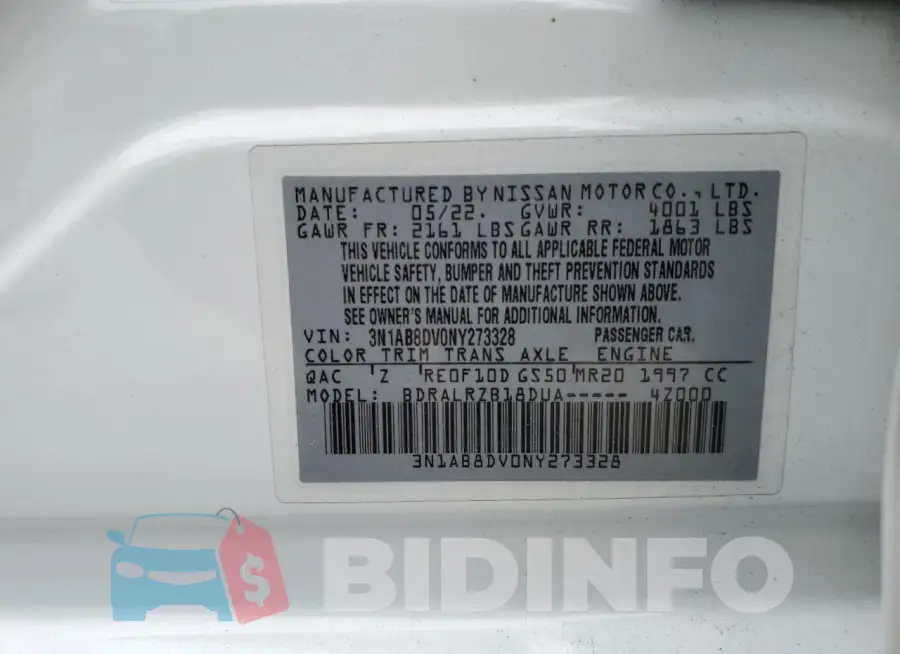 3N1AB8DV0NY273328 Photo# 12