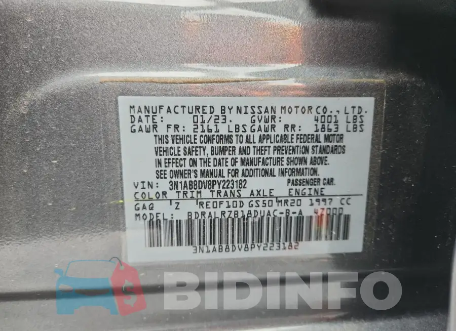 3N1AB8DV8PY223182 Photo# 12