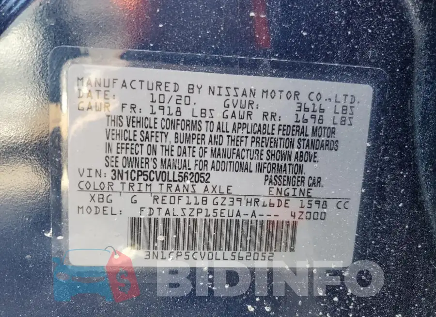 3N1CP5CV0LL562052 Photo# 12