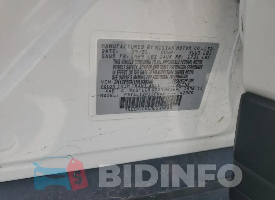 3N1CP5CV1ML538280 Photo# 13