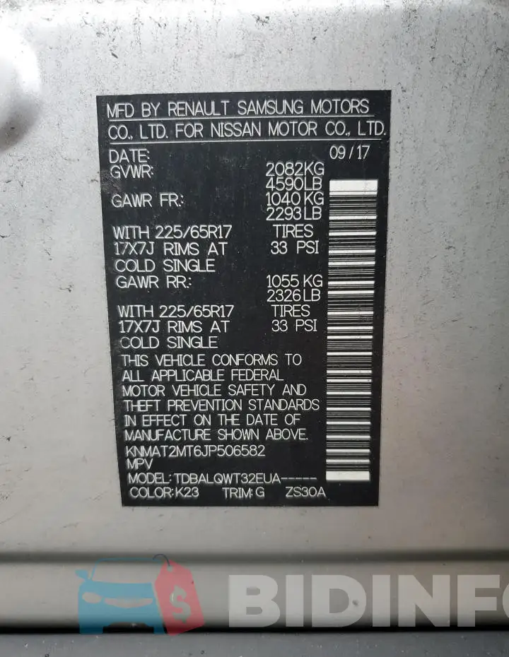 KNMAT2MT6JP506582 Photo# 13