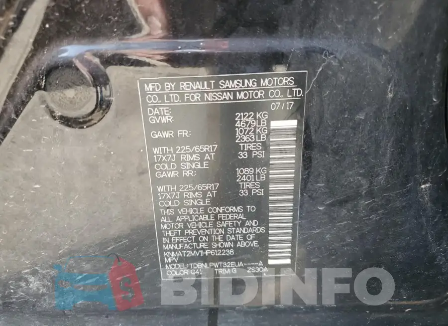 KNMAT2MV1HP612238 Photo# 13