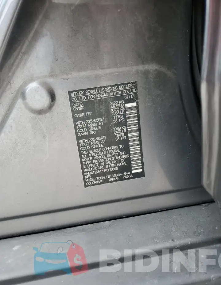 KNMAT2MV7HP605066 Photo# 14