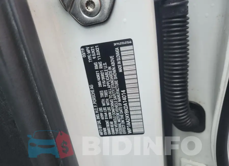 WP1AA2AY8KDA14014 Photo# 12