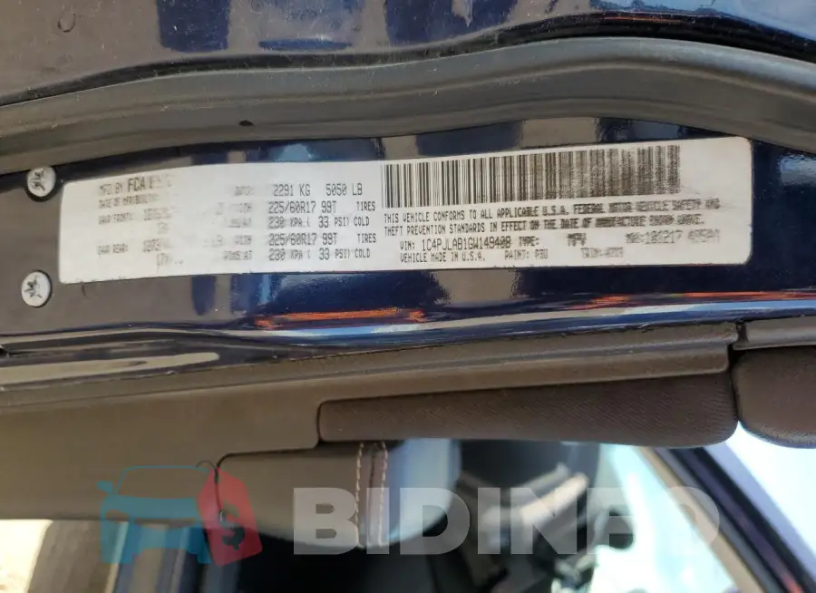 1C4PJLAB1GW149408 Photo# 13