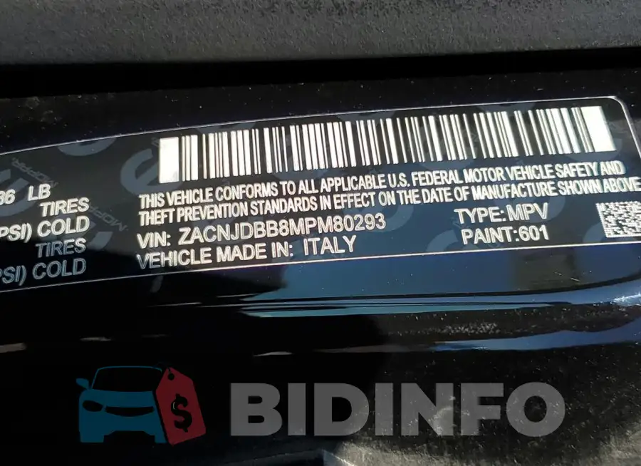ZACNJDBB8MPM80293 Photo# 13