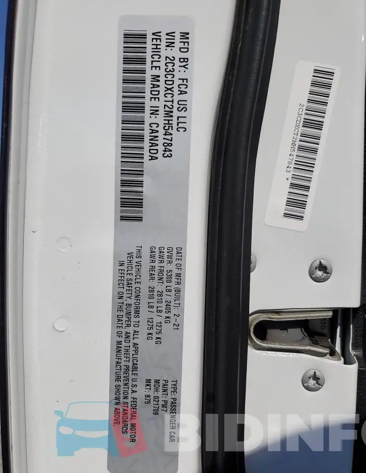 2C3CDXCT2MH547843 Photo# 12