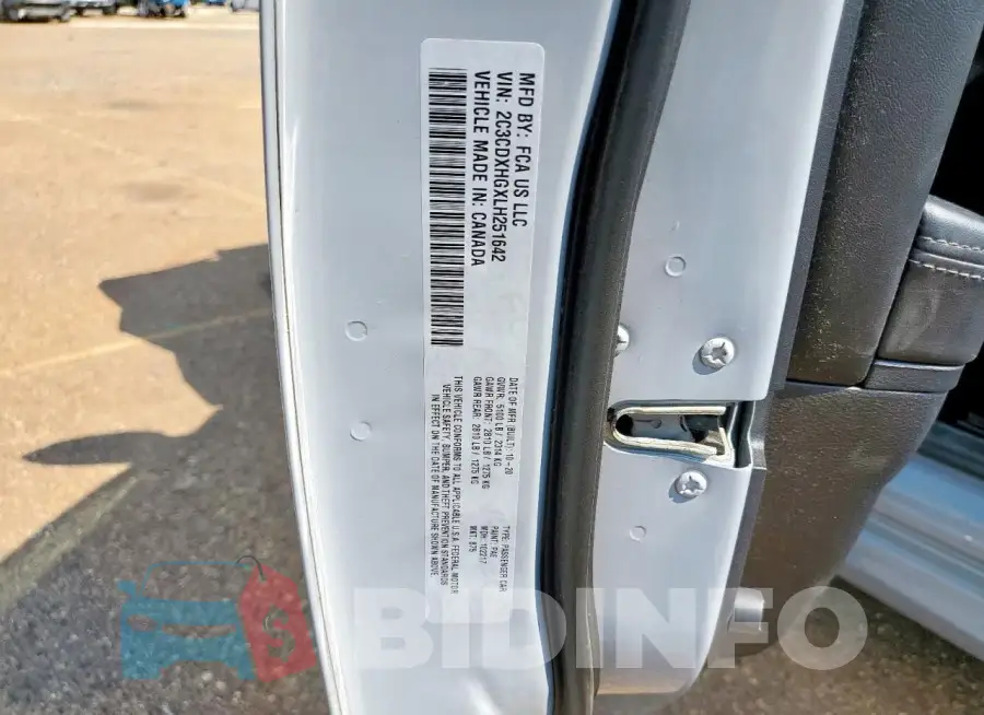 2C3CDXHGXLH251642 Photo# 12