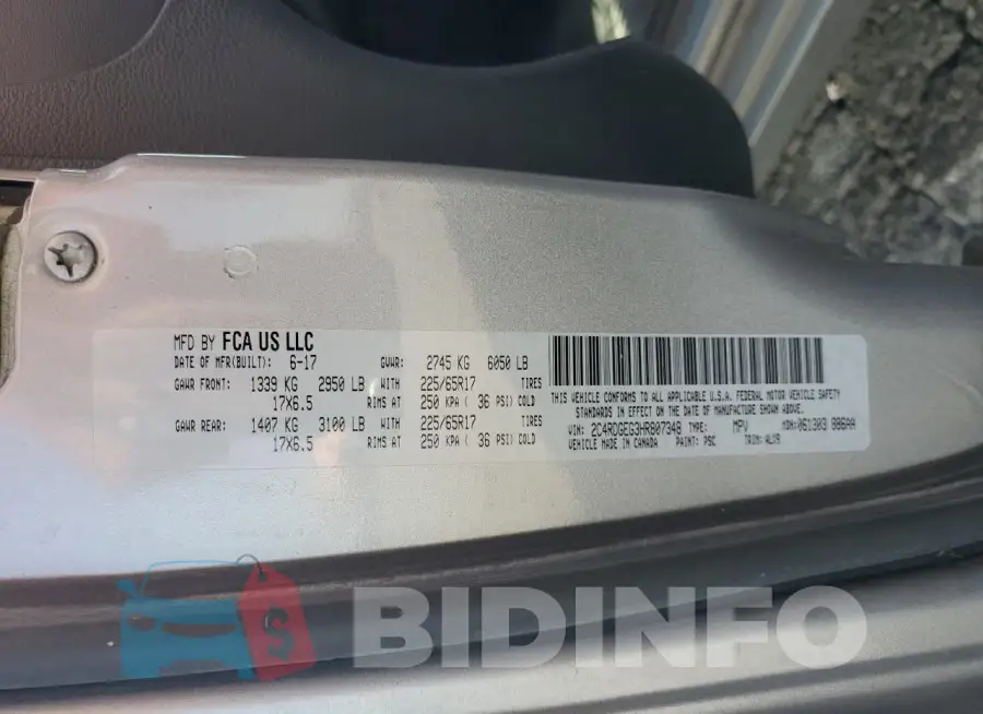 2C4RDGEG3HR807348 Photo# 13