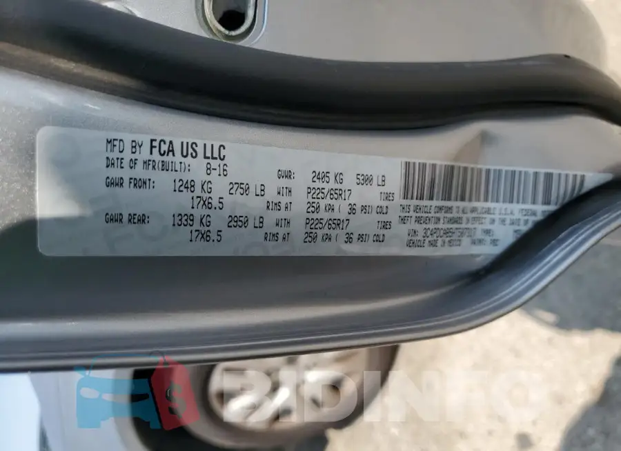 3C4PDCAB5HT507317 Photo# 13