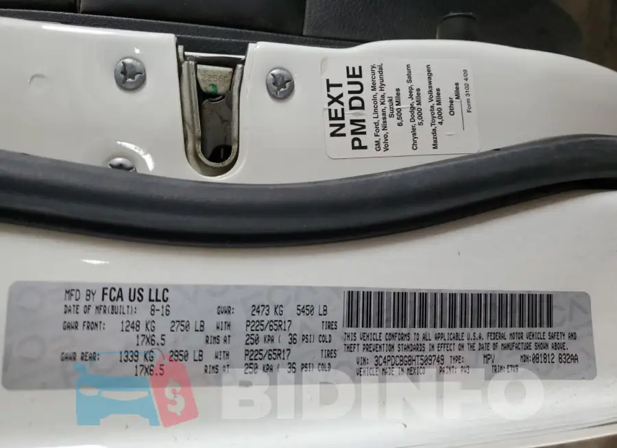 3C4PDCBG8HT509749 Photo# 14