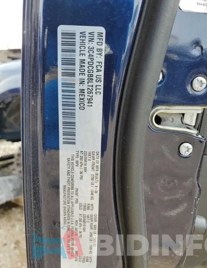 3C4PDCGB8LT267941 Photo# 14